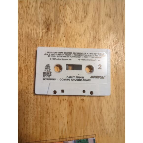 Coming Around Again by Carly Simon (Cassette, Arista Records) - Picture 3 of 5